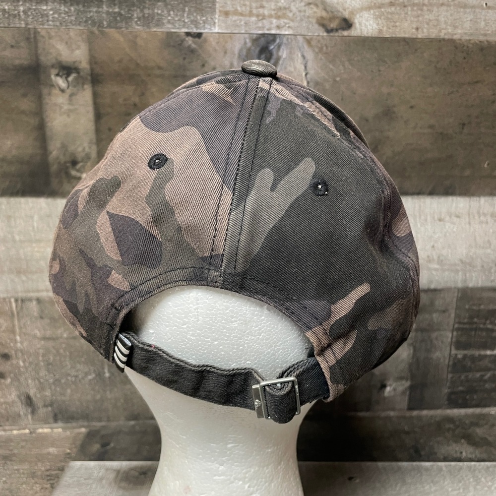 Adidas Camouflage Hat Cap Metal Logo Adjustable Strapback Casual Outdoors - Picture 3 of 8